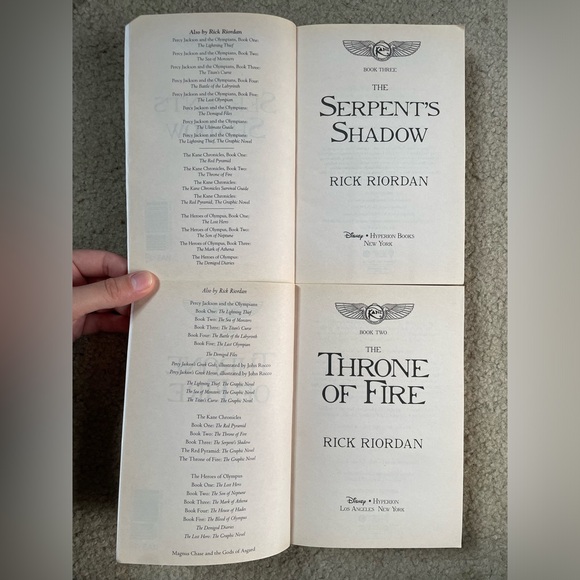 Bundle of 2 Rick Riordan Books 2 & 3 : The Throne of Fire & Serpents Shadow - Picture 7 of 7